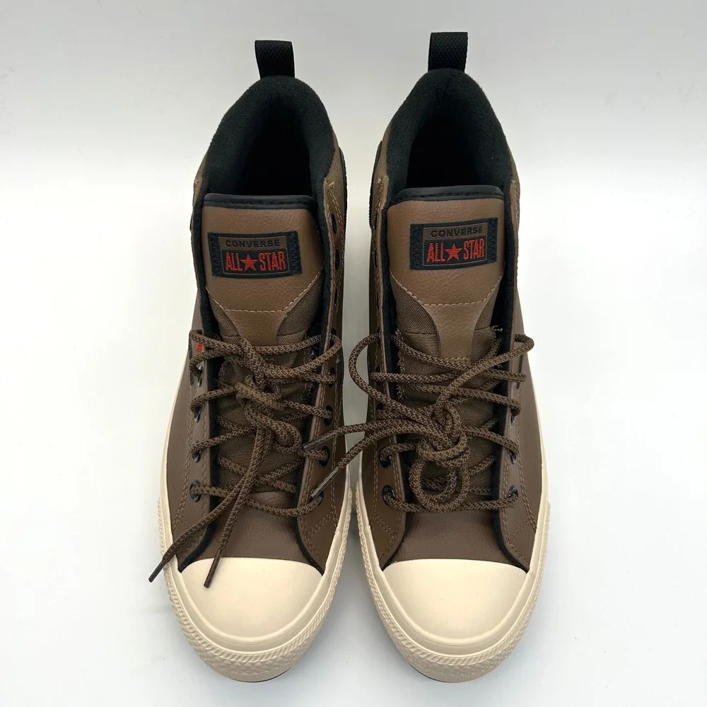Converse Malden Street Boot Mid Mens 12 Grounded Black Brown Sneakers A13225C
